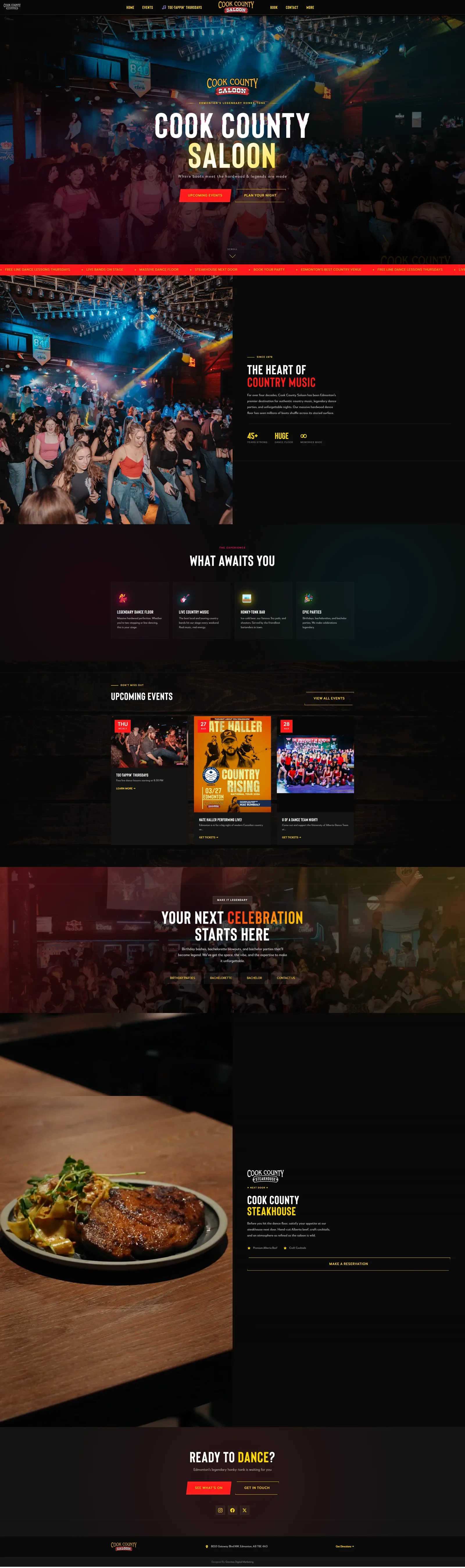 Cook County Saloon website